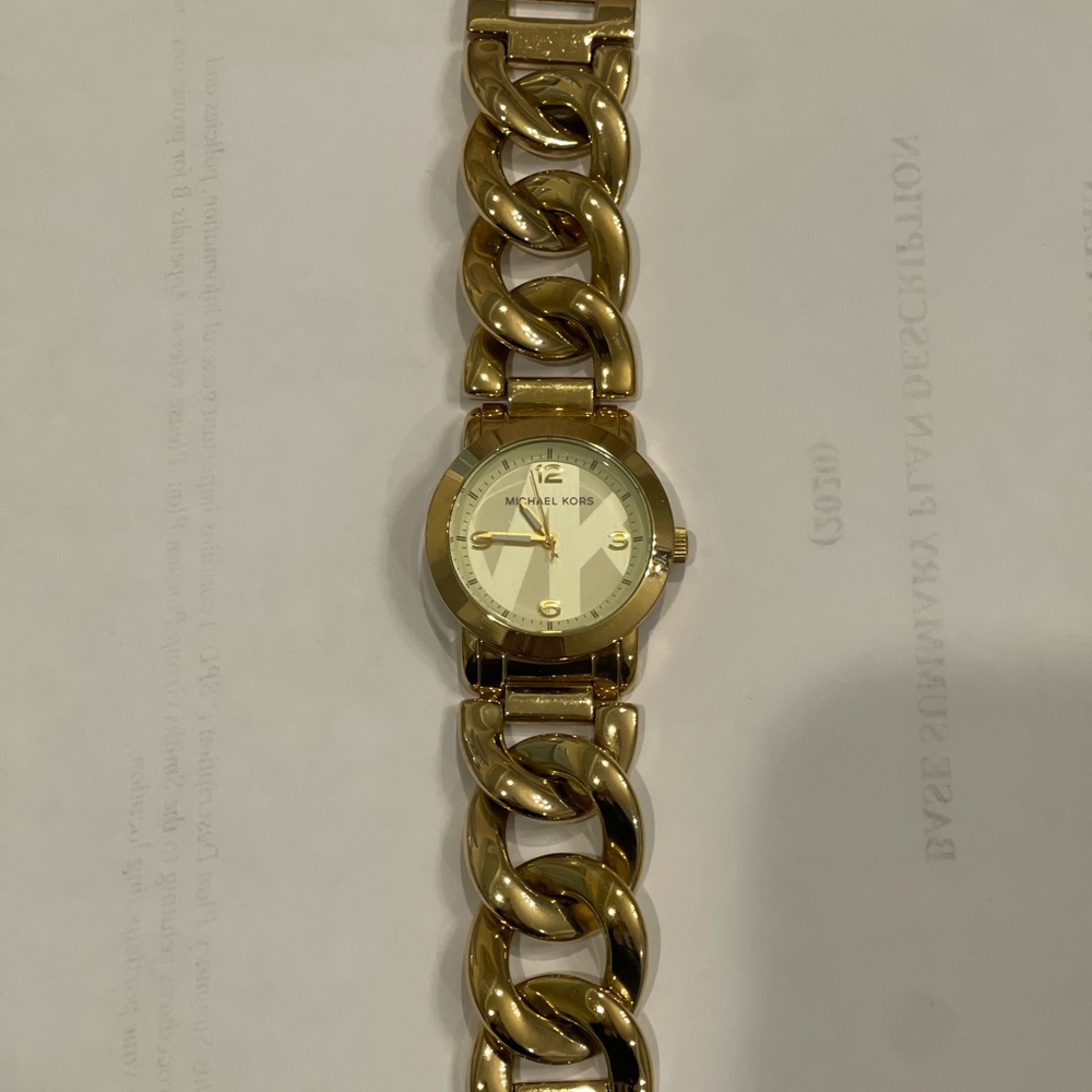 Michael Kors Gold Chainlink Watch